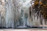 Frozen waterfall