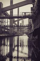 Oude fabriek reflectie