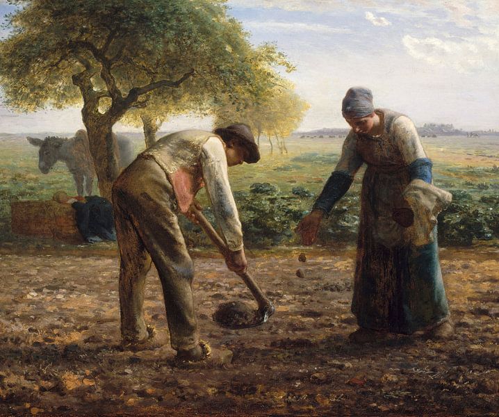 Potato Planters, Jean-François Millet by Masterful Masters