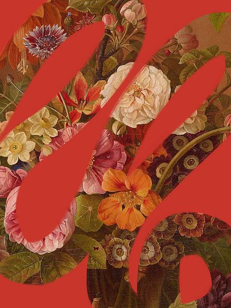 MOMY - Flower still life, Gottfried Wilhelm Voelcker by Studio Palette