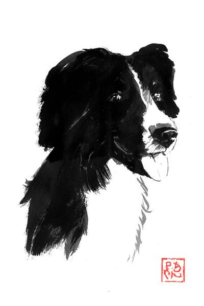 chien noir par Péchane Sumie