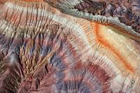 Farbenfrohe Badlands in der Painted Desert, Arizona, USA