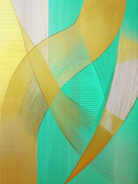 Modernes abstraktes Türkis von Bert Nijholt