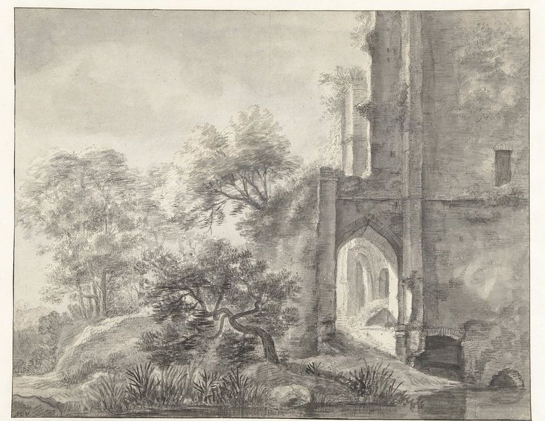 Ruins of Brederode, Simon de Vlieger by Creative Masters Old Masters