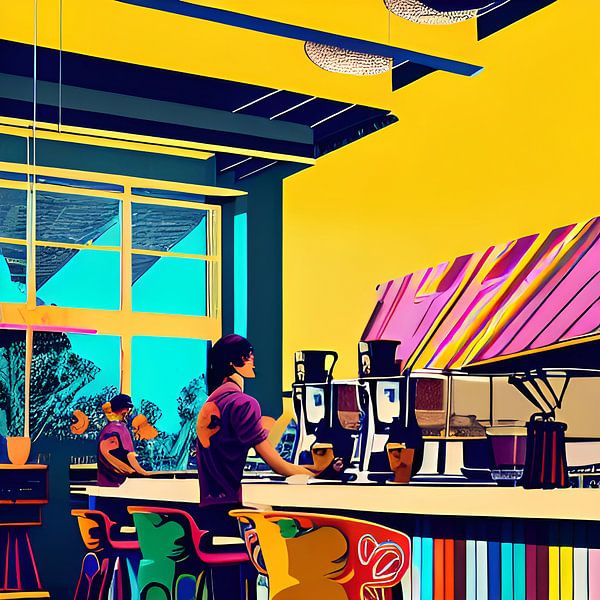 CAFE BAR von The Art of Mark Fischer