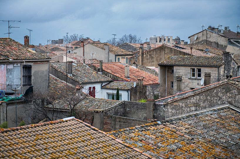 The roofs of Aigues-Mortes by Hanneke Luit