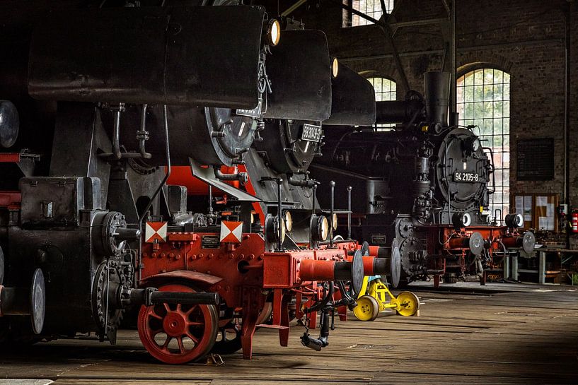 Serie 52, 58, 94 in Locomotive Shed Schwarzenberg by Rob Boon