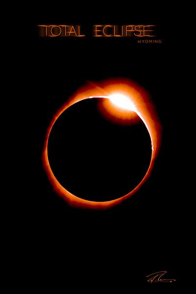 Total Eclipse Wyoming - Red Ring par Ruth Klapproth