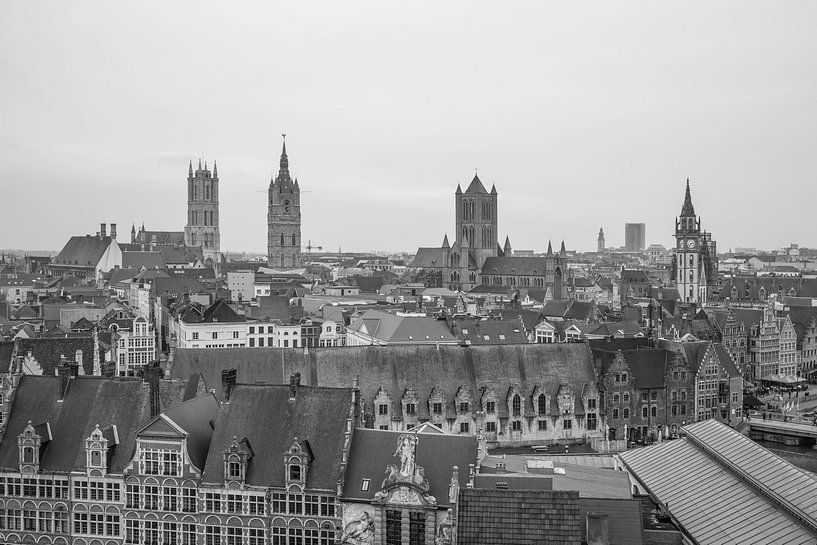 Der Blick auf das Stadt Gent von MS Fotografie | Marc van der Stelt