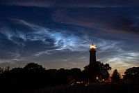 Nuages nocturnes lumineux | Phare du cap Arkona