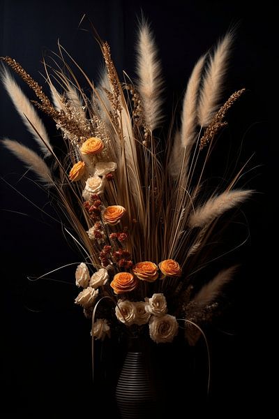 Orange Blossom | Vibrant Grasses Under the Sun by Karina Brouwer