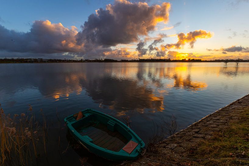 Cloud reflection in Heerhugowaard by peterheinspictures