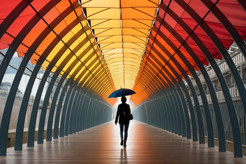 Regenboog netkous van Ellen Reografie