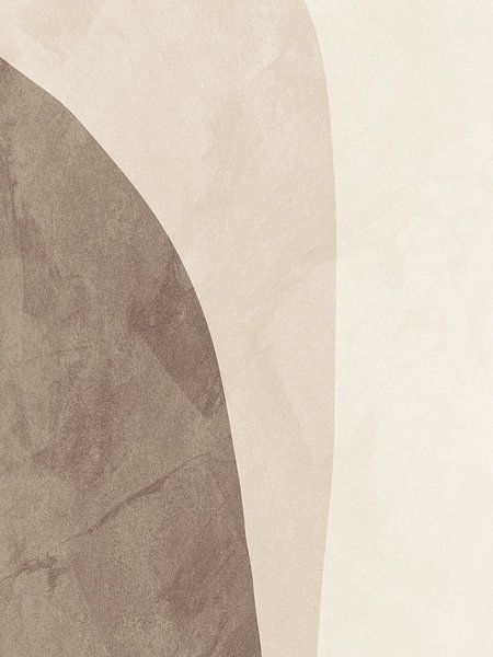 Organische abstrakte Kunst – Erdtöne von Online Arts