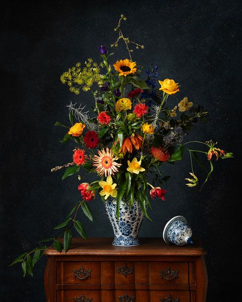 Still life with flowers by Elles Rijsdijk