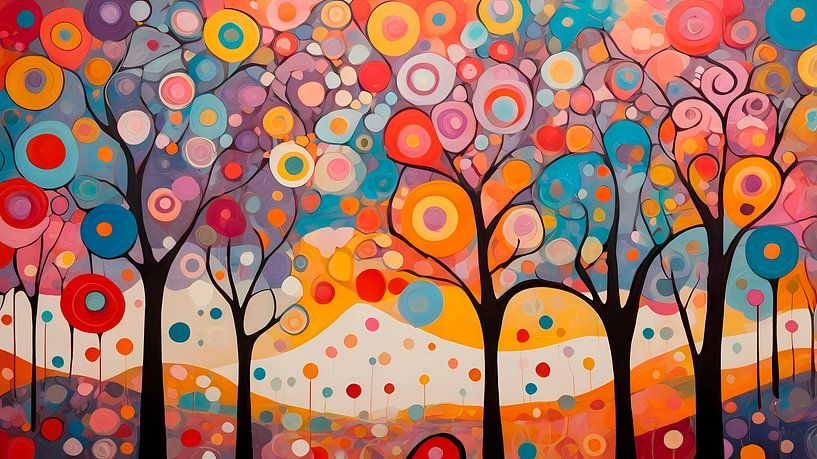 Colorful Forest Dreamscape 1 by Georgia Chagas