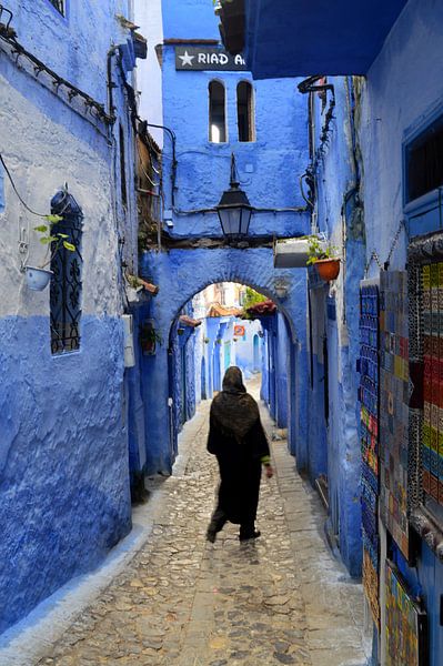 Medina in shades of blue von Zoe Vondenhoff