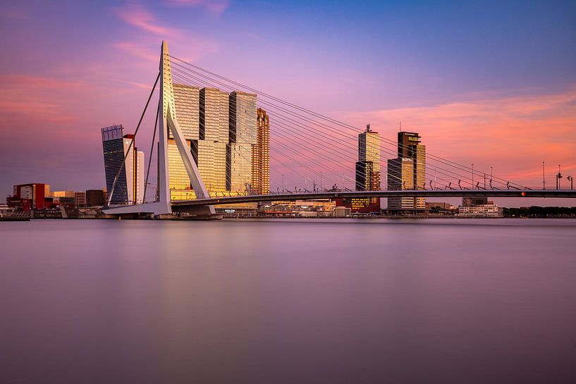 Le pont Erasmus et De Rotterdam par Ronne Vinkx