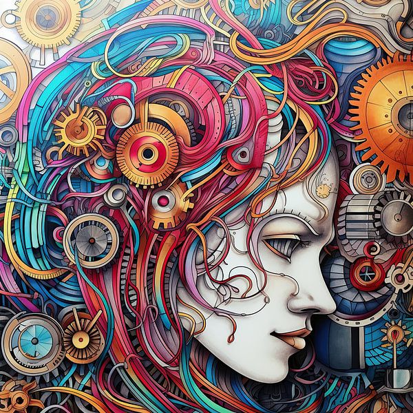 Painting The Veil of Intuition by ARTEO Paintings