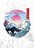 Illustratives Bild der Landschaft in Japan