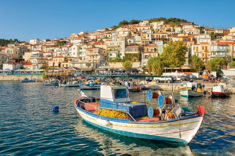 Port Plomari sur Lesvos, île grecque par Katho Menden