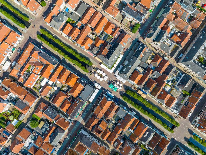 La vieille ville d'Elburg vue d'en haut par Sjoerd van der Wal Photographie