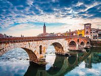 Verona Stadt mit Fluss