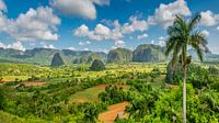 Panorama de la magnifique vallée de Viñales, Cuba