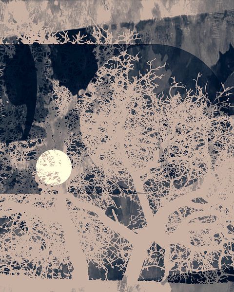 Clair de lune sur l'Afrique par Mad Dog Art