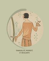 Ruhe, Sauberkeit und Regelmäßigkeit | Historisches Art Deco | Mode/ Modedruck | Moderne trifft Klass