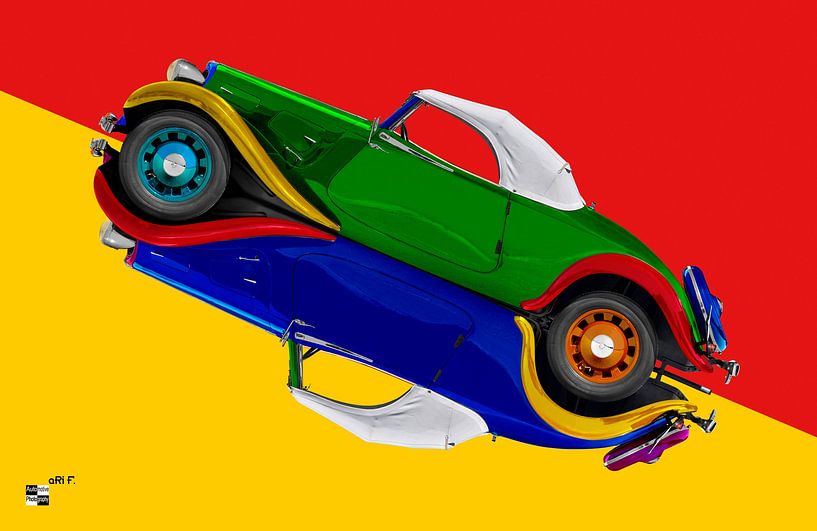 Citroën Traction Avant Convertible Harlequin TWINS by aRi F. Huber
