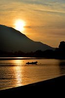 Zonsopkomst bij het Comomeer