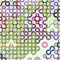 Truchet Viertelkreise Fantasie