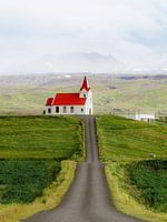 Kirche in Island mit Landschaft in Schichten | Snaefellsnes