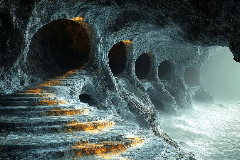 dreidimensionale Fantasy-Hintergrundgewölbe von Egon Zitter