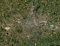 Satellitenbild der Stadt London, Vereinigtes Königreich