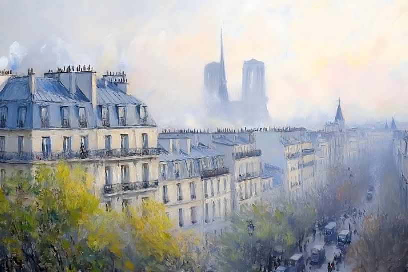 A new day over Notre Dame by Skyfall
