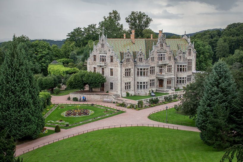 Adembenemend kasteelterrein in Altenstein Park van Oliver Hlavaty