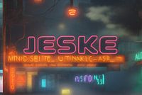 Nameplate Neon Jeske