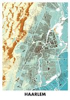 Carte des hauteurs de Haarlem