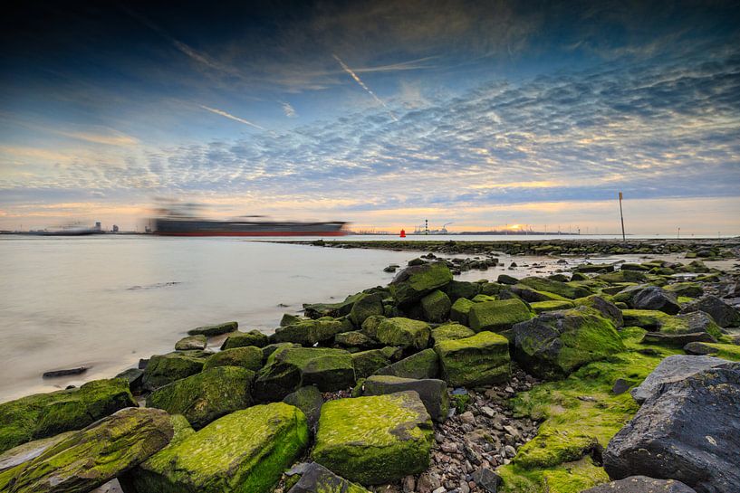 ship across the New Waterway by gaps photography