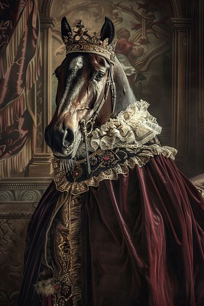 Majestic horse in baroque style by Poster Art Shop