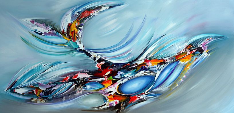 Ins Blaue hinein von Gena Theheartofart