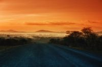 Zonsopgang in Zambia