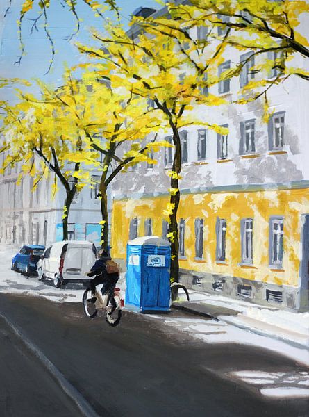 Painting city in spring by Toon Nagtegaal
