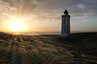 Sonnenuntergang am  Rubjerg Knude Fyr