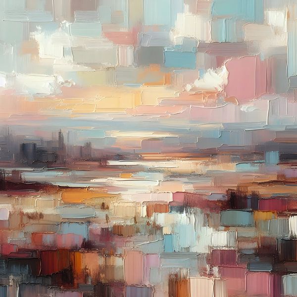 City Pastel by FoXo Art