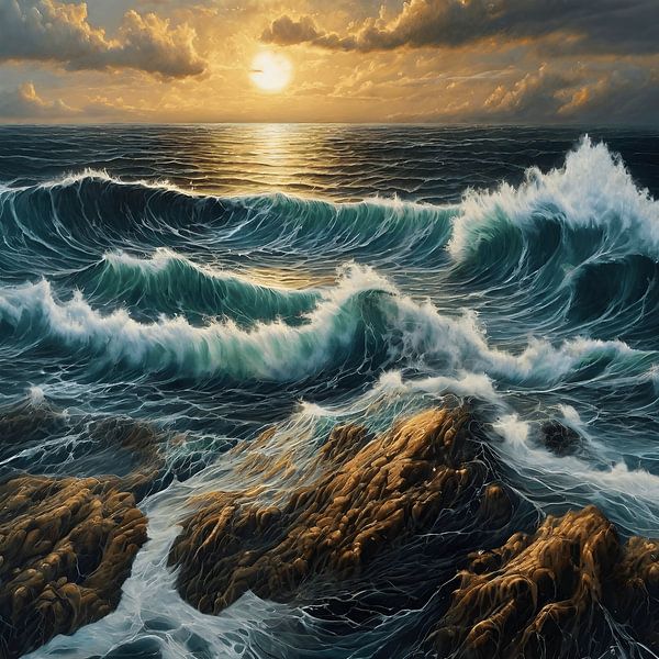 Stürmischer Sonnenuntergang von Artistic