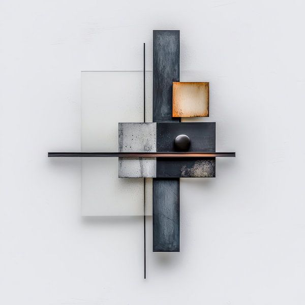 Kontemporäre Konstruktion – Vorausschauende Materialität von Klaus Tesching - Art-AI