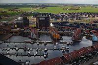 Reitdiephaven Groningen vu des hauteurs.